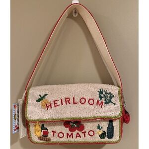 New Release Handcrafted in India Heirloom Tomato Beaded Bag Viral TikTok